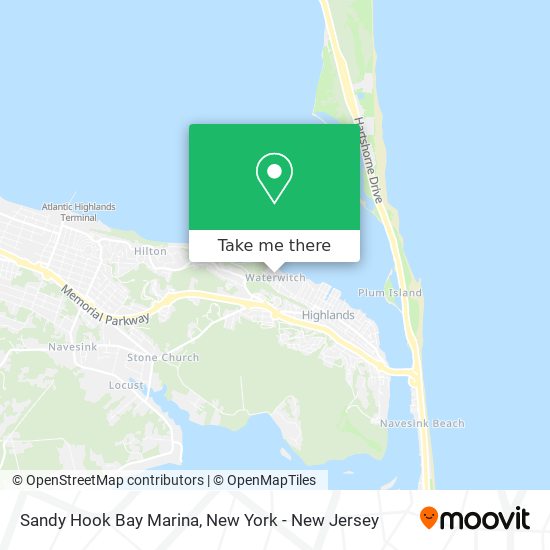 Mapa de Sandy Hook Bay Marina