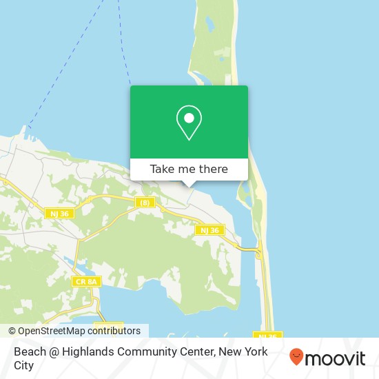 Beach @ Highlands Community Center map