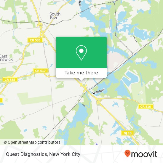 Quest Diagnostics map