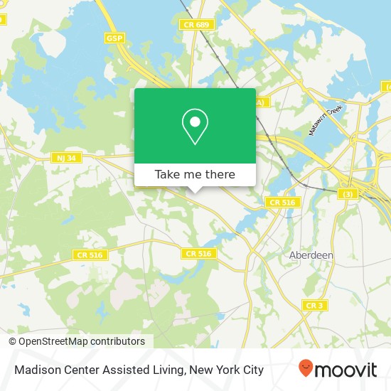 Mapa de Madison Center Assisted Living