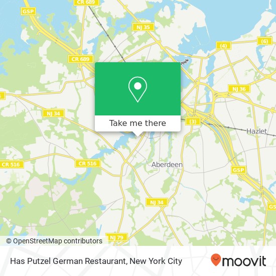 Has Putzel German Restaurant map