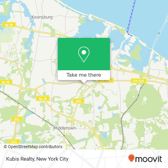 Kubis Realty map