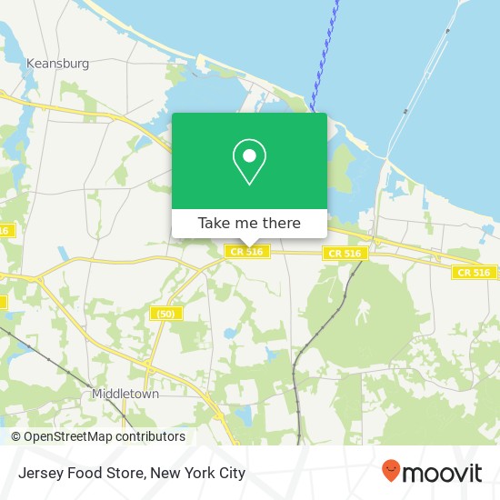 Jersey Food Store map