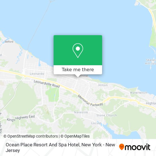 Ocean Place Resort And Spa Hotel map
