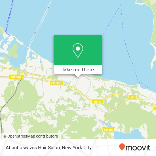 Atlantic waves Hair Salon map