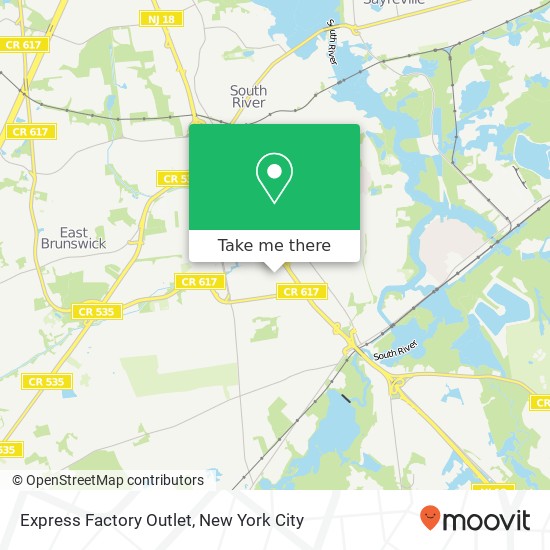 Express Factory Outlet map