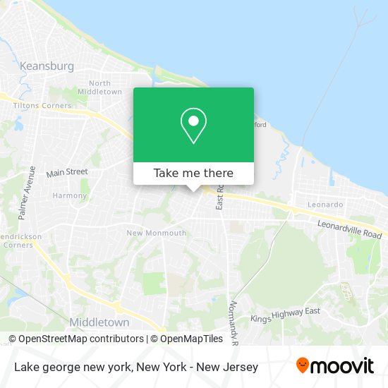 Lake george new york map