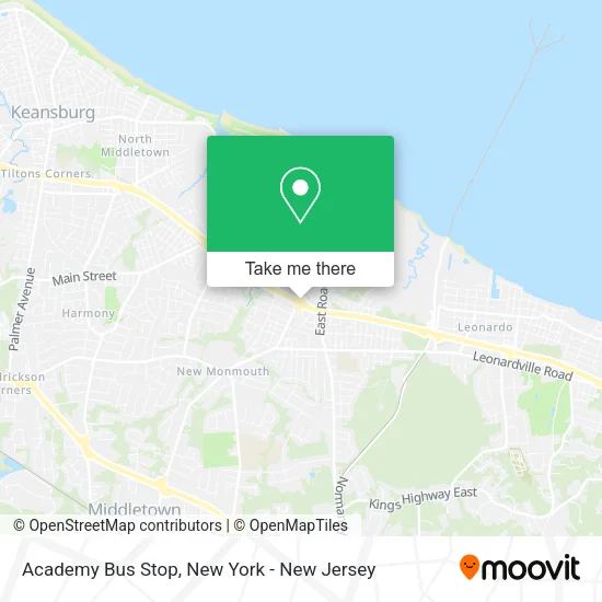 Academy Bus Stop map