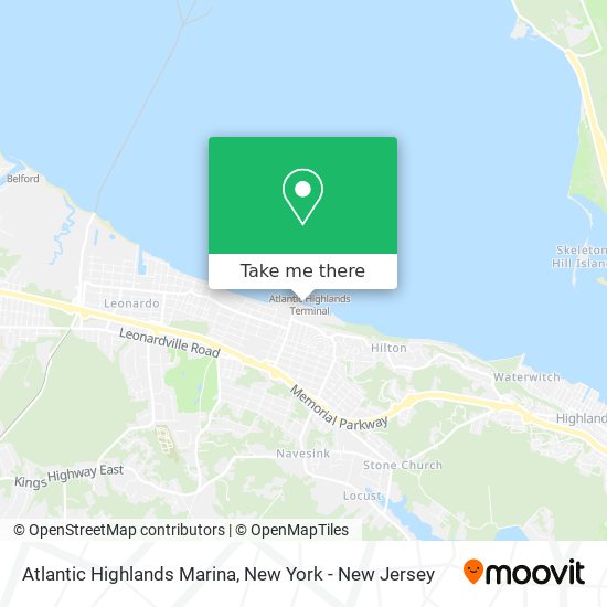 Atlantic Highlands Marina map