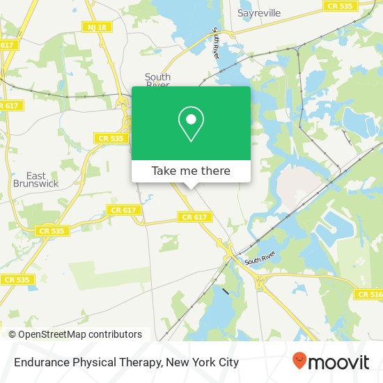 Endurance Physical Therapy map