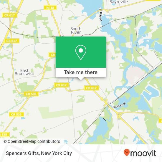 Mapa de Spencers Gifts