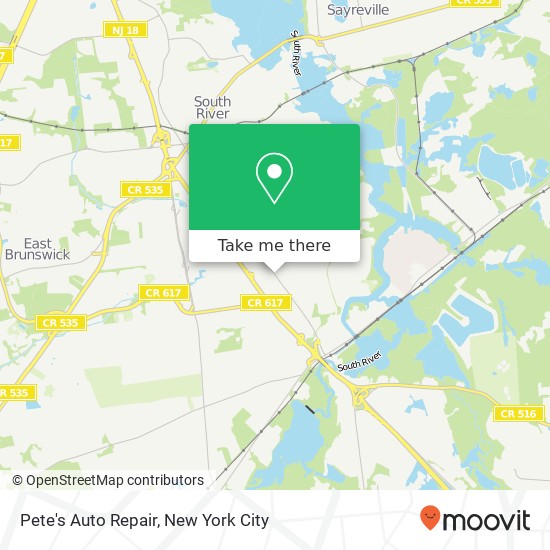 Mapa de Pete's Auto Repair