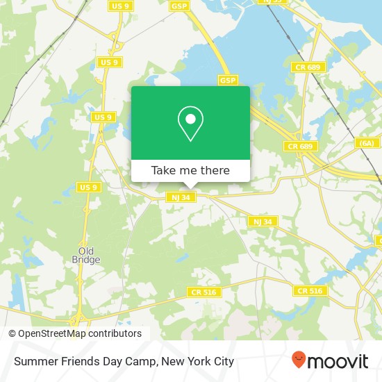 Summer Friends Day Camp map