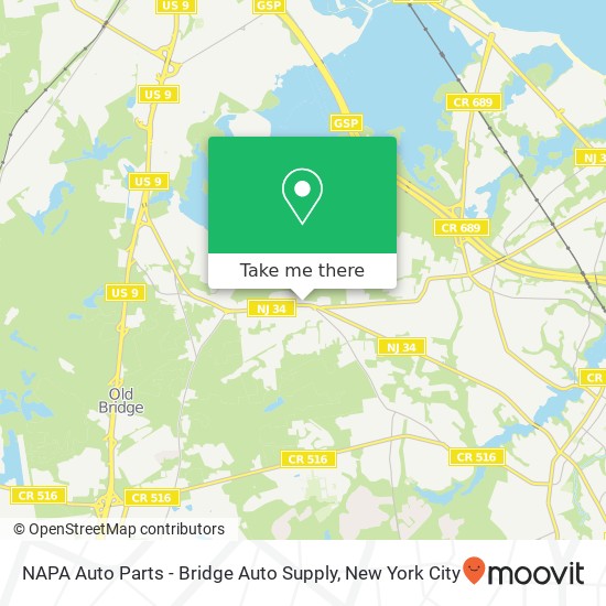 NAPA Auto Parts - Bridge Auto Supply map
