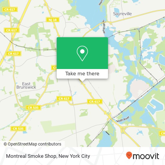 Montreal Smoke Shop map