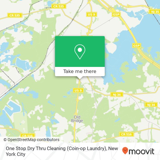 Mapa de One Stop Dry Thru Cleaning (Coin-op Laundry)