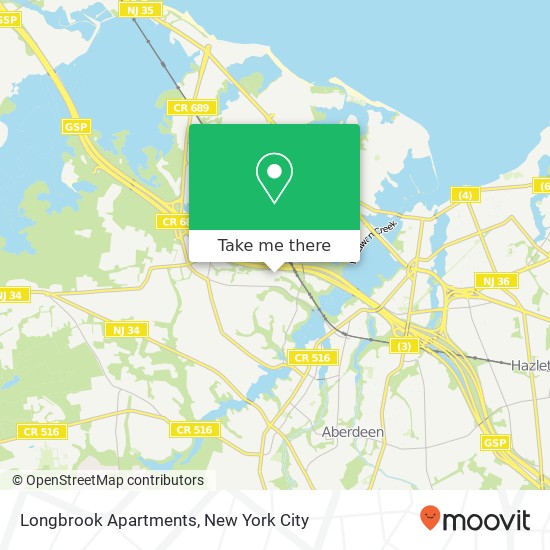 Mapa de Longbrook Apartments