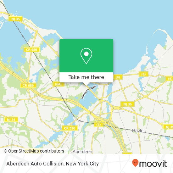 Mapa de Aberdeen Auto Collision