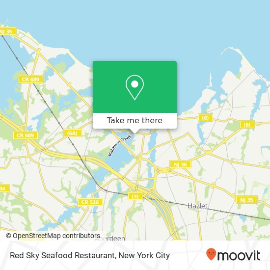 Red Sky Seafood Restaurant map