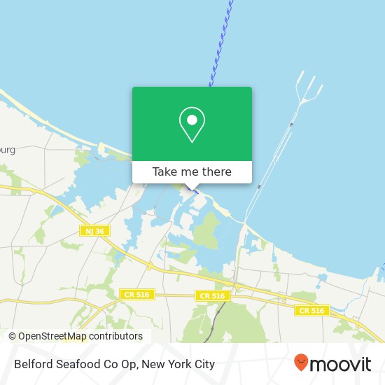 Belford Seafood Co Op map