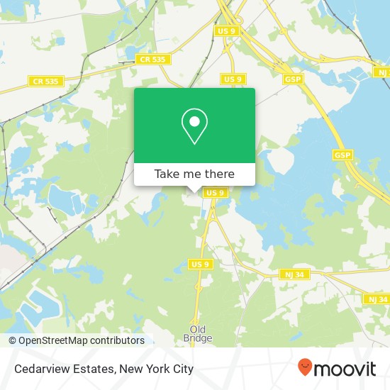 Cedarview Estates map