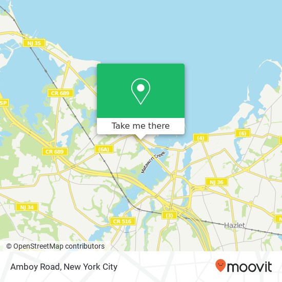 Mapa de Amboy Road