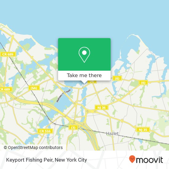 Keyport Fishing Peir map