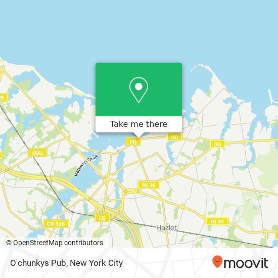 O'chunkys Pub map