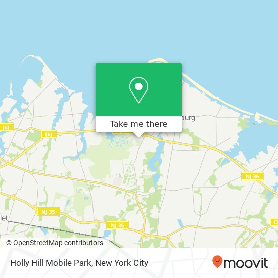 Mapa de Holly Hill Mobile Park