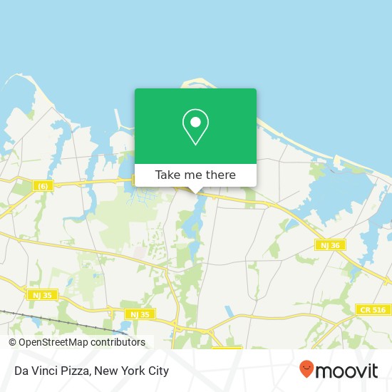 Da Vinci Pizza map