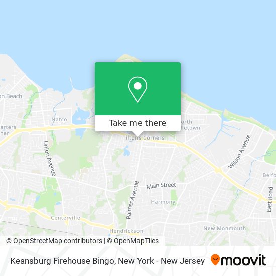Mapa de Keansburg Firehouse Bingo