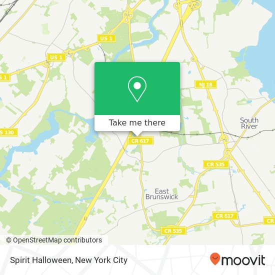 Mapa de Spirit Halloween