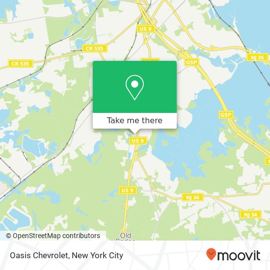 Oasis Chevrolet map