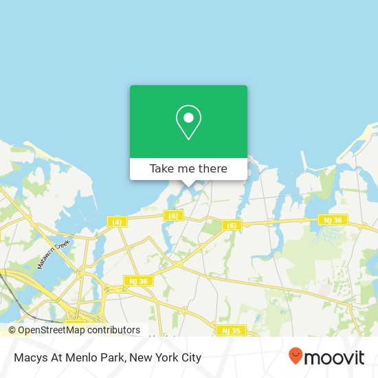 Macys At Menlo Park map