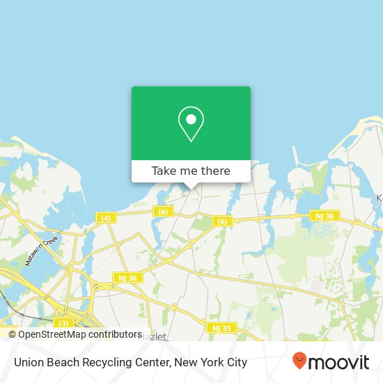 Mapa de Union Beach Recycling Center