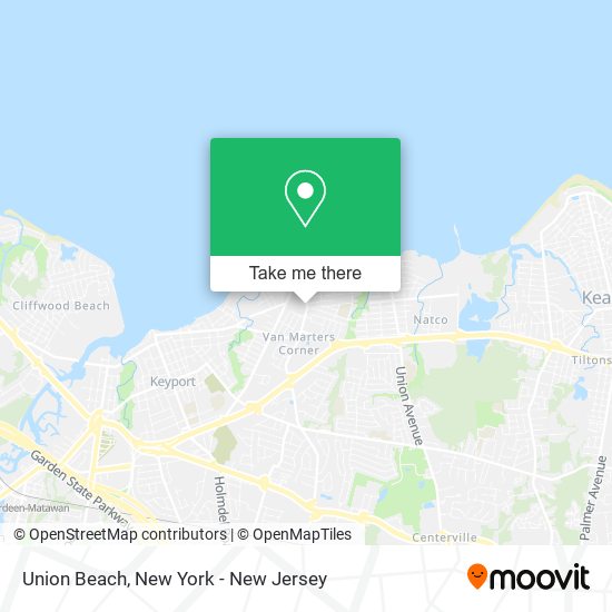 Union Beach map