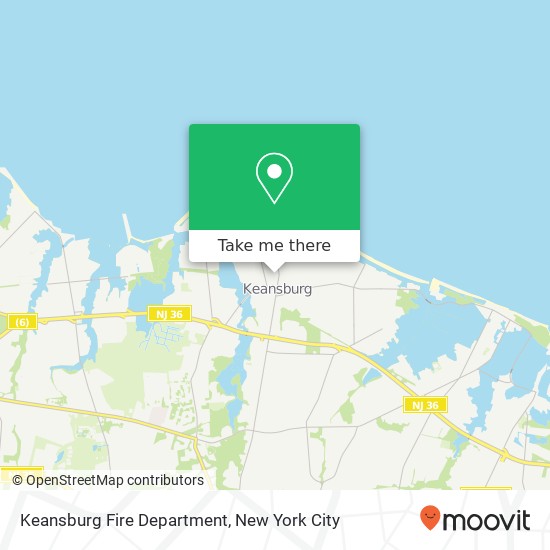 Keansburg Fire Department map
