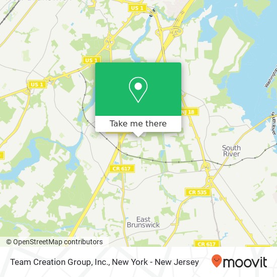 Team Creation Group, Inc. map