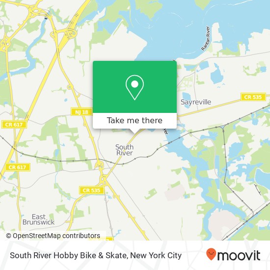 South River Hobby Bike & Skate map