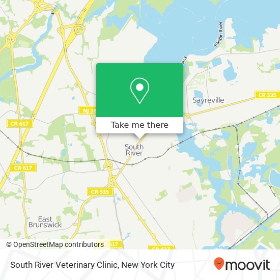 South River Veterinary Clinic map