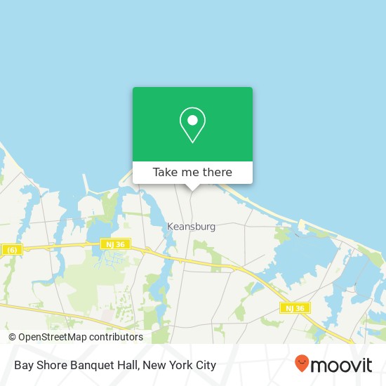 Mapa de Bay Shore Banquet Hall