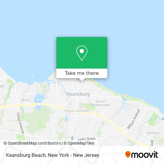 Keansburg Beach map