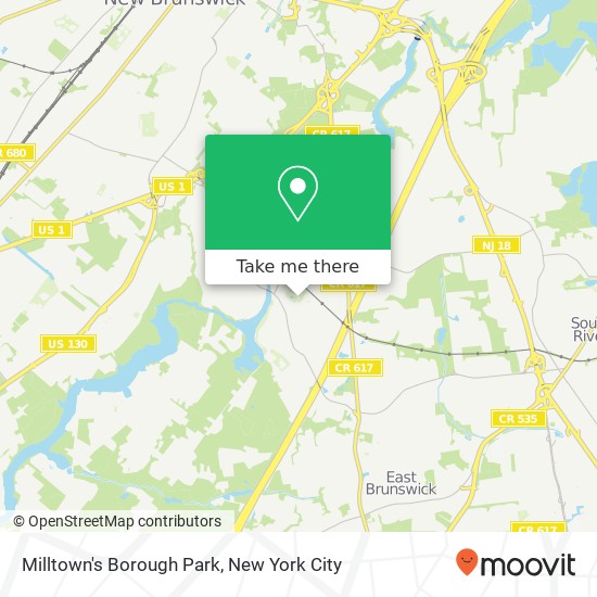 Mapa de Milltown's Borough Park