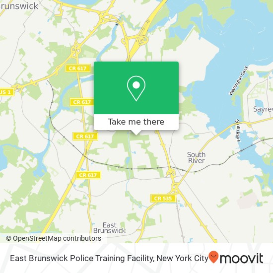 East Brunswick Police Training Facility map