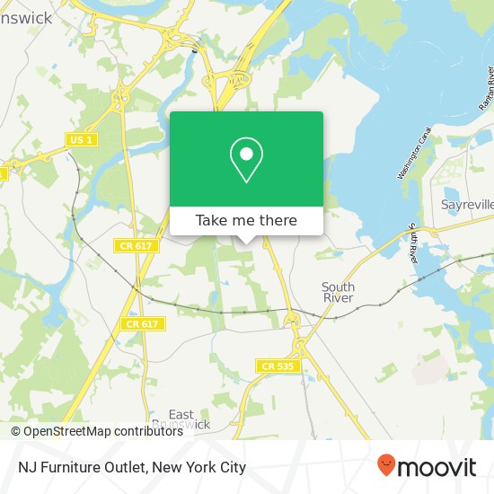 NJ Furniture Outlet map