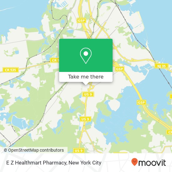 Mapa de E Z Healthmart Pharmacy