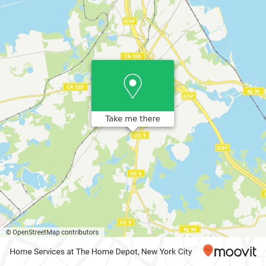 Mapa de Home Services at The Home Depot