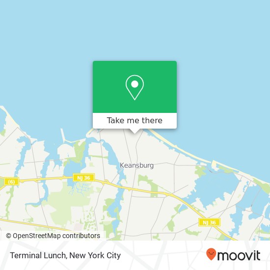 Terminal Lunch map