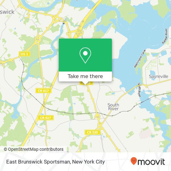 Mapa de East Brunswick Sportsman