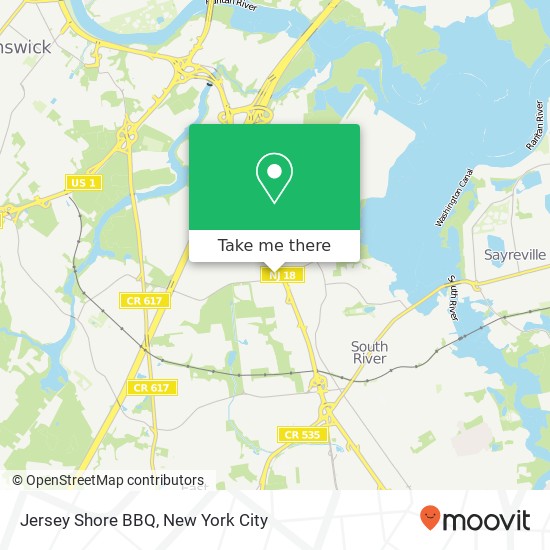 Mapa de Jersey Shore BBQ